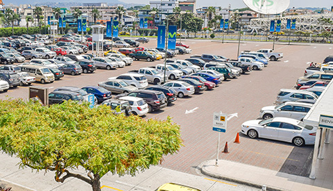 Parqueos de la terminal de pasajeros