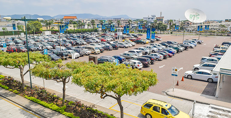 Parking in the terminal