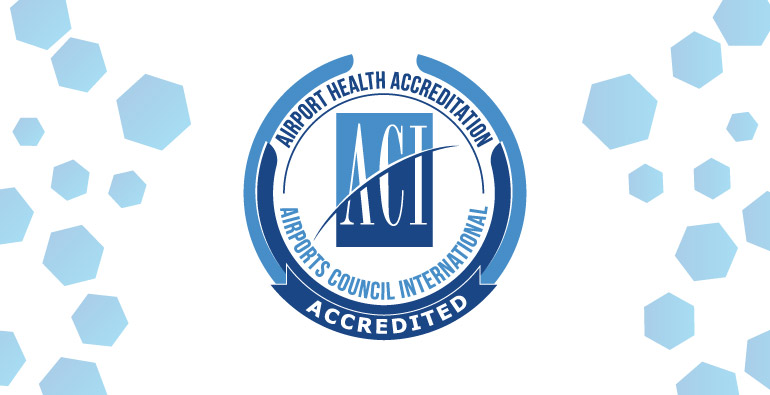 Logo Acreditación de Salud Aeroportuaria de ACI