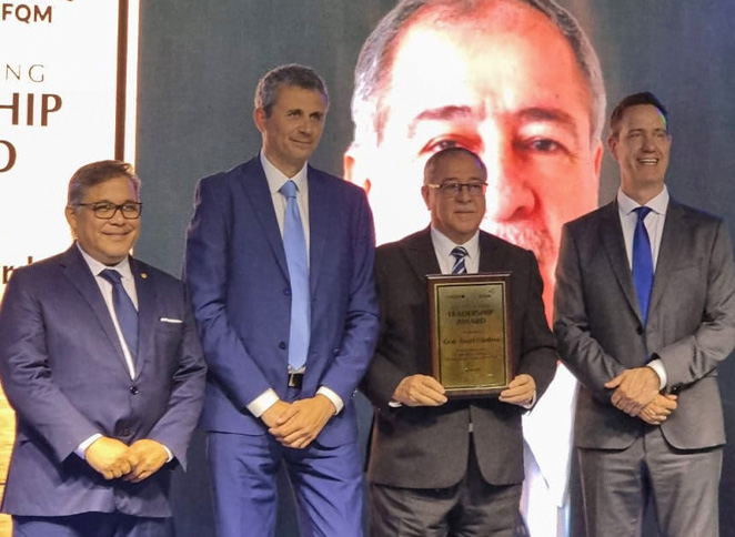 Evento de entrega del reconocimiento al Gral. Ángel Córdova, Gerente General de TAGSA.