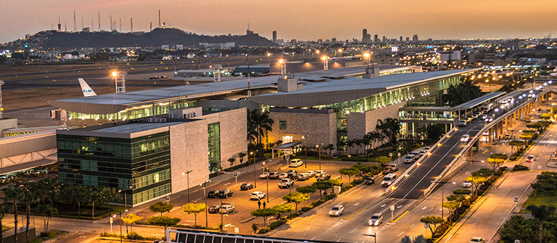 José Joaquín de Olmedo Airport, in the city of Guayaquil.