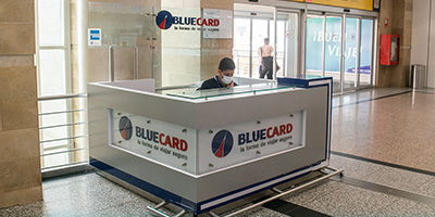 'Blue Card' island.