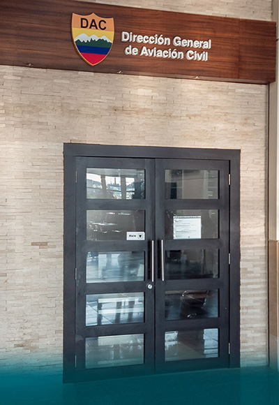 Oficina de la Dirección General de Aviación Civil.
