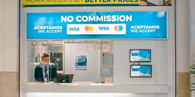 'Global Exchange' point, arrivals hall.