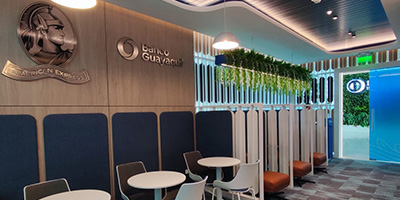 American Express VIP lounge.